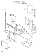 UPPER OVEN Diagram and Parts List for RBD275PDB6  Whirlpool Wall Oven