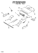 TOP VENTING PARTS, OPTIONAL PARTS Diagram and Parts List for YGBD307PDQ6  Whirlpool Wall Oven