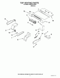 TOP VENTING PARTS Diagram and Parts List for KEBC167VSS02  KitchenAid Wall Oven