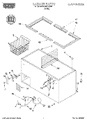 SECTION Diagram and Parts List for RH2299REW01  Roper Freezer