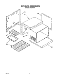 INTERNAL OVEN Diagram and Parts List for FES375VX1  Roper Range