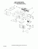 AIR FLOW PARTS Diagram and Parts List for MH1170XSY5  Whirlpool Microwave