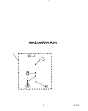MISCELLANEOUS Diagram and Parts List for CA2762XWG1  Whirlpool Washer
