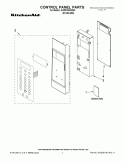 CONTROL PANEL PARTS Diagram and Parts List for KHMS1850SSS2  KitchenAid Microwave