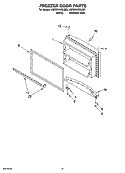 FREEZER DOOR PARTS, OPTIONAL PARTS Diagram and Parts List for 5GR2SHKXLQ03  Whirlpool Refrigerator