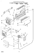 ICEMAKER, LIT/OPTIONAL Diagram and Parts List for KSBS20QEAL1  KitchenAid Refrigerator