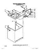 TOP AND CABINET Diagram and Parts List for LA5600XTG1  Whirlpool Washer