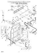 CONTROLS AND REAR PANEL Diagram and Parts List for RAS8245EQ1  Roper Washer