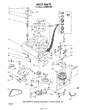 DRIVE Diagram and Parts List for LA7800XPW0  Whirlpool Washer