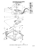 MACHINE BASE Diagram and Parts List for LA8800XSW1  Whirlpool Washer