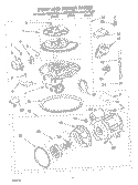 PUMP AND MOTOR PARTS Diagram and Parts List for KUDR01TJBT1  KitchenAid Dishwasher