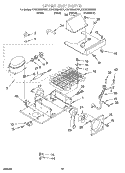 UPPER UNIT Diagram and Parts List for KBRS36MHX01  KitchenAid Refrigerator