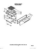 BROILER Diagram and Parts List for FGC355VW0  Roper Range
