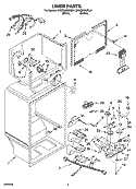 LINER PARTS Diagram and Parts List for ER2CHMXPB01  Whirlpool Refrigerator