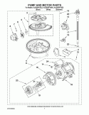 PUMP AND MOTOR PARTS Diagram and Parts List for KUDS50FVBL3  KitchenAid Dishwasher