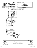 MOTOR AND DRIVE, LIT/OPTIONAL Diagram and Parts List for TU8750XXP0  Whirlpool Trash Compactor