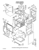 OVEN PARTS Diagram and Parts List for KDRS807XSP01  KitchenAid Range