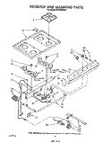 COOK TOP AND MANIFOLD , LITERATURE Diagram and Parts List for SF010ESRW1  Whirlpool Range