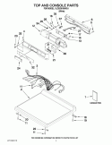 TOP AND CONSOLE PARTS Diagram and Parts List for 3LCED9100WQ1  Whirlpool Dryer