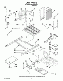 UNIT PARTS Diagram and Parts List for ED2KHAXVS03  Whirlpool Refrigerator
