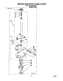 BRAKE AND DRIVE TUBE Diagram and Parts List for LSS7233DQ0  Whirlpool Washer