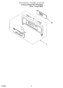 CONTROL PANEL PARTS Diagram and Parts List for YRBS305PDQ5  Whirlpool Wall Oven