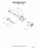 PUMP AND MOTOR PARTS Diagram and Parts List for DU810SWPQ4  Whirlpool Dishwasher