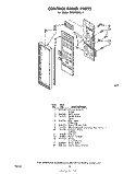 CONTROL PANEL Diagram and Parts List for MW8700XL0  Whirlpool Microwave