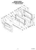 Part Location Diagram of WPW10109950 Whirlpool Glass, Inner