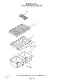 SHELF Diagram and Parts List for RT14DCXVW10  Roper Refrigerator