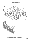 LOWER RACK Diagram and Parts List for KUDI220WWH1  KitchenAid Dishwasher