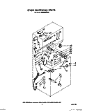 OVEN ELECTRICAL Diagram and Parts List for SE960PEPW6  Whirlpool Range
