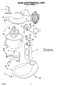 BASE AND PEDESTAL UNIT, OPTIONAL PARTS Diagram and Parts List for KP26M8XNK5  KitchenAid Mixer