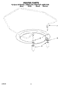 HEATER PARTS Diagram and Parts List for KUDP01FLSS1  KitchenAid Dishwasher