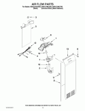 AIR FLOW PARTS Diagram and Parts List for 6WSC21N4XD02  Whirlpool Refrigerator