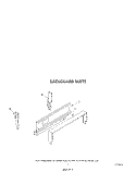 BACKGUARD Diagram and Parts List for SF3001SRW5  Whirlpool Range