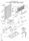 UNIT Diagram and Parts List for ET14JMXGN01  Whirlpool Refrigerator