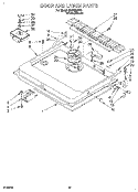 DOOR AND LATCH Diagram and Parts List for KUDH230Y2  KitchenAid Dishwasher