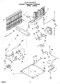 UNIT, LIT/OPTIONAL Diagram and Parts List for TT18HAXDW00  Estate Refrigerator