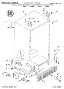 CABINET, LITERATURE Diagram and Parts List for KSRS27FGBL01  KitchenAid Refrigerator