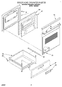 DOOR AND DRAWER Diagram and Parts List for FES310BL1  Roper Range
