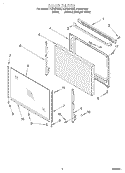 DOOR, OPTIONAL Diagram and Parts List for FGP337GQ5  Roper Range