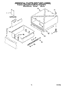 PEDESTAL PARTS (NOT INCLUDED), OPTIONAL PARTS (NOT INCLUDED) Diagram and Parts List for GGW9250PL0  Whirlpool Dryer