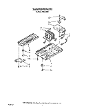 BASEPLATE Diagram and Parts List for MFE14XW1  Roper Microwave