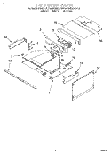 TOP VENTING Diagram and Parts List for KEMS377DBL4  KitchenAid Microwave Oven Combo