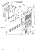 CABINET Diagram and Parts List for ACQ142XJ0  Whirlpool Air Conditioner