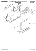 FRAME AND CONSOLE Diagram and Parts List for TUD2000Y0  Whirlpool Dishwasher