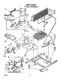 UNIT Diagram and Parts List for ET20AKXLWR2  Whirlpool Refrigerator