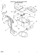 CONTROL MODULE Diagram and Parts List for 3PACH16DD0  Whirlpool Air Conditioner