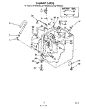 CABINET Diagram and Parts List for 3CFA2000W6  Whirlpool Washer
